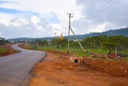 road from rikana under construction