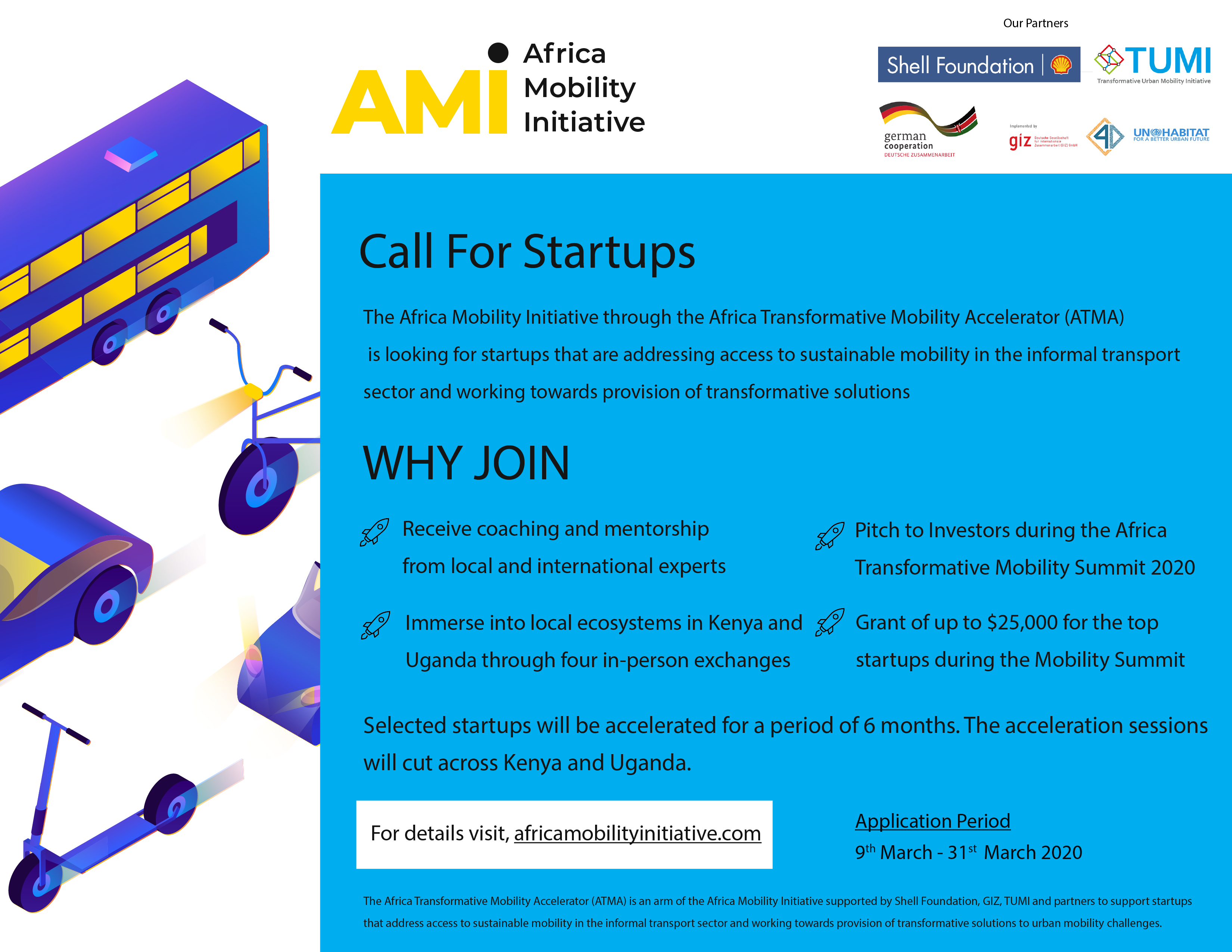 Call for start up advert