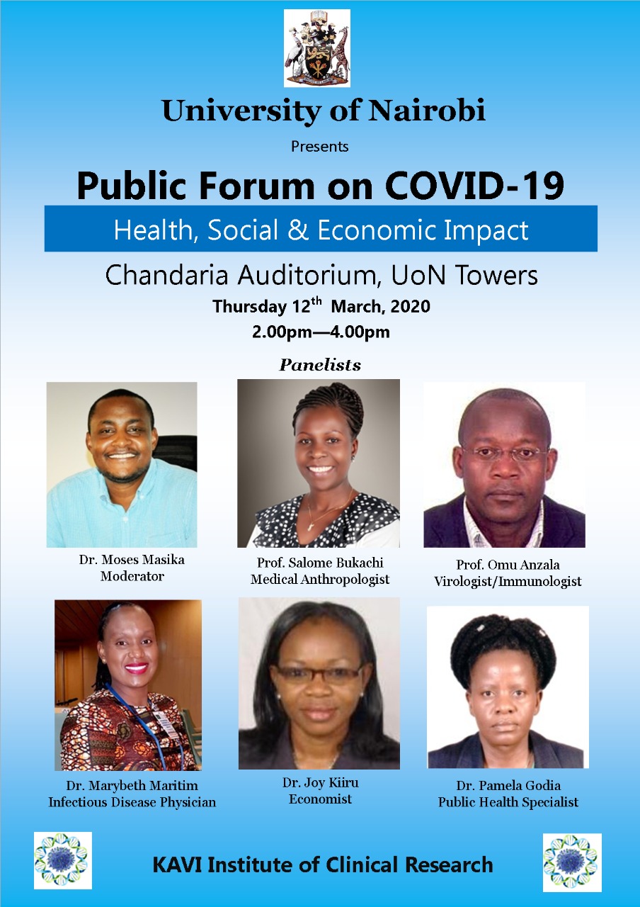 Invitation to a Public forum on COVID-19