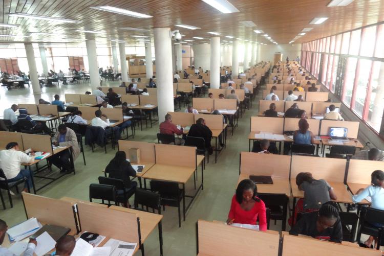 Students Studying in Jomo Kenyatta Memorial Library