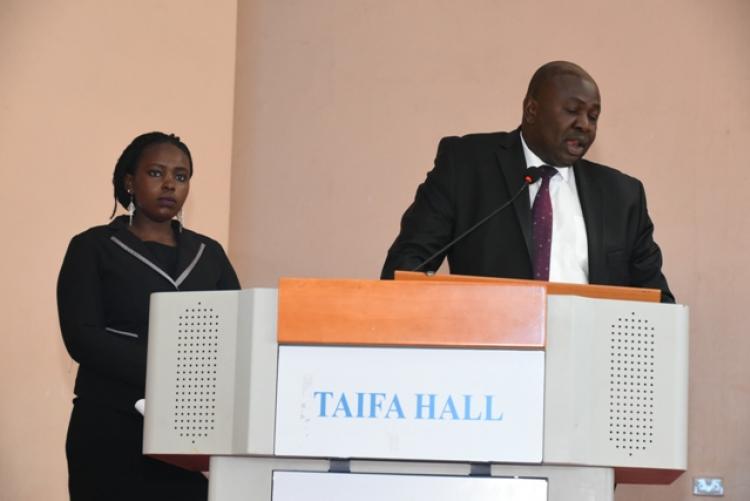 National Students Public Dialogue  held at Taifa Hall, during the discussion