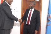 The UoN VC receiving the guest at UoN